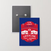 タイニーハウスUK 缶バッジ (正面/裏面)