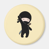 タイニーハッピー忍者オンイエロー マグネット (正面)