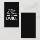 タイニーヒューマンズダンス先生踊りインストラクター 名刺 (正面/裏面)
