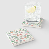 タイニーフローラトウィネスデザインオンcoasters ストーンコースター (横)