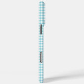 タイニーロビンエッグブルーのギンガムシグネチャー Case-Mate iPhoneケース (裏面 / 右)