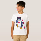 タイネクタイをしたペンギンの花婿 Tシャツ (正面フル)