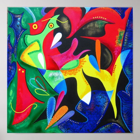 タイノのエコー – プエルトリコアート ポスター (正面)