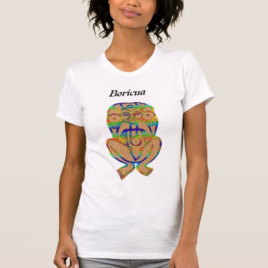 タイノの女神アタベイ ボリクアTシャツ Tシャツ (正面)