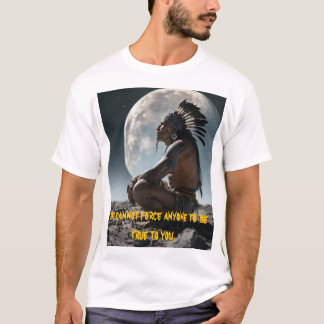 タイノインディアンオンザムーンアット地球 Tシャツ