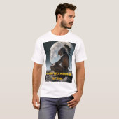 タイノインディアンオンザムーンアット地球 Tシャツ (正面フル)