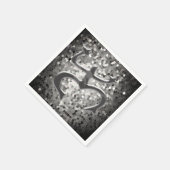 タイノコキカエル紙ナプキンス（黒/白） スタンダードカクテルナプキン (角)
