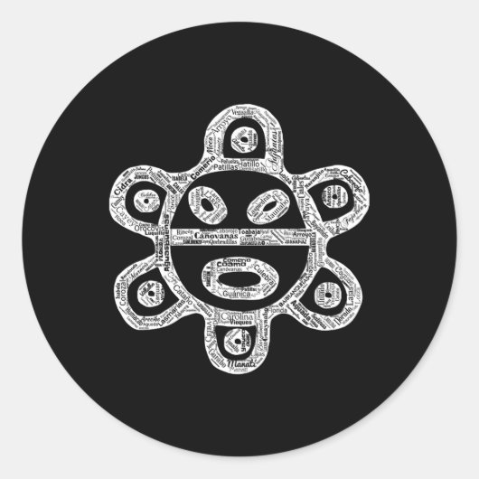 タイノサンプエルトリコの都市と町のボリーケンボー ラウンドシール (正面)