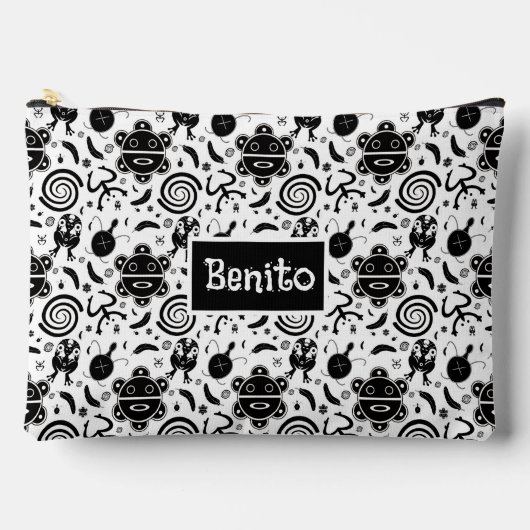 タイノシンボルプエルトリコ文化 アクセサリーポーチ (正面)