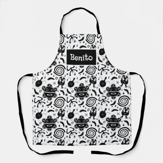 タイノシンボルプエルトリコ文化 エプロン (正面)