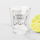 タイノシンボルプエルトリコ文化 ショットグラス (裏面)