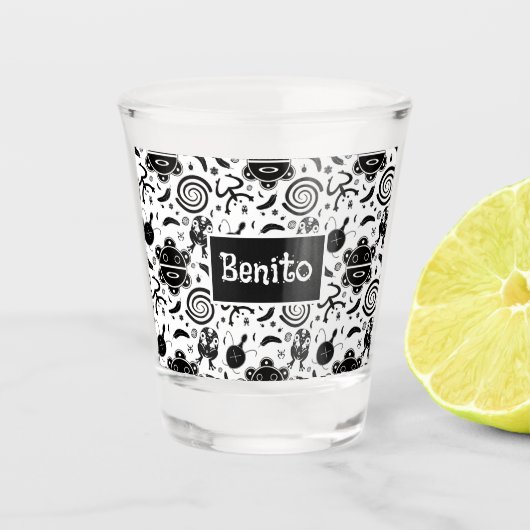 タイノシンボルプエルトリコ文化 ショットグラス (正面)