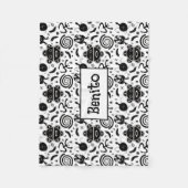 タイノシンボルプエルトリコ文化 フリースブランケット (正面)