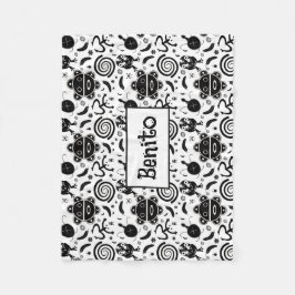 タイノシンボルプエルトリコ文化 フリースブランケット