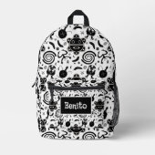 タイノシンボルプエルトリコ文化 プリントバックパック (正面)