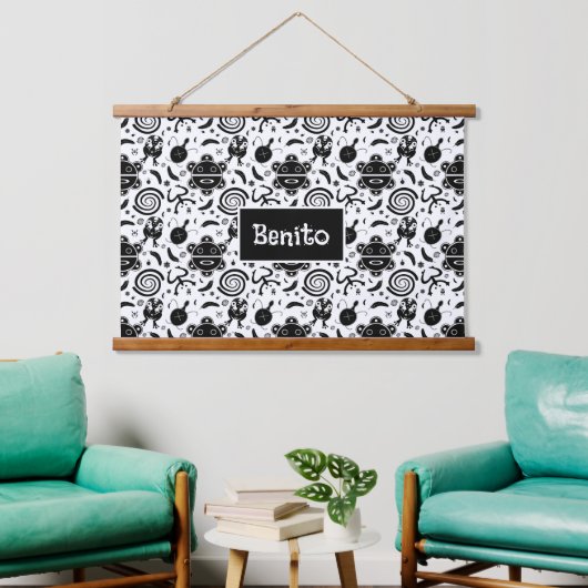 タイノシンボルプエルトリコ文化 吊り下げ型タペストリー (リビング)