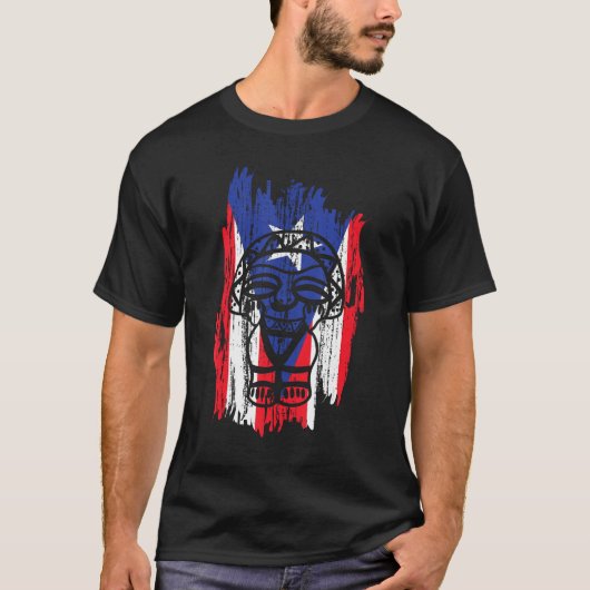 タイノタイナムーン女神タイナプエルトリコboricua tシャツ (正面)