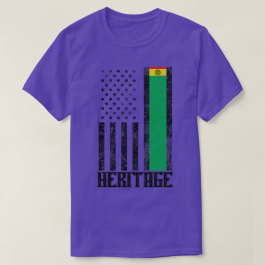 タイノプライドヒスパニック伝統動揺して国旗 Tシャツ (デザイン正面)