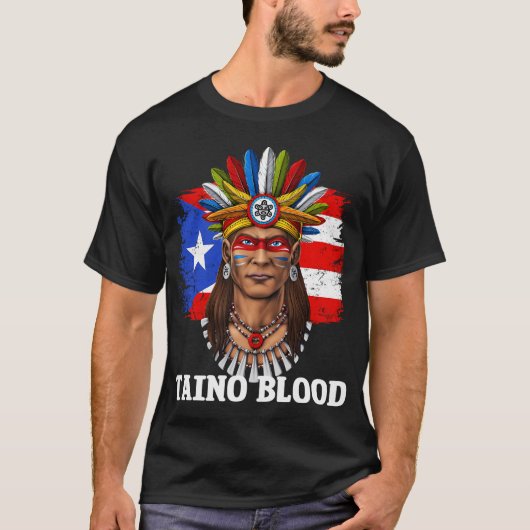 タイノ・プエルトリコの戦士 Tシャツ (正面)