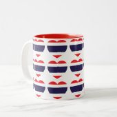 タイハート国旗 ツートーンマグカップ (正面左)