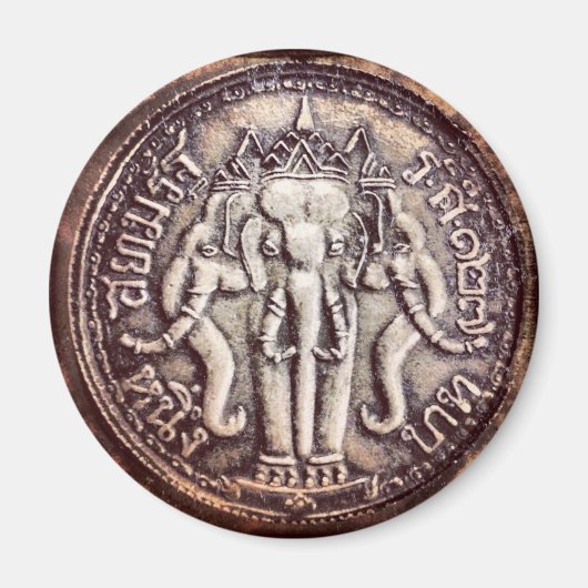 タイバーツ象マグネット マグネット (正面)