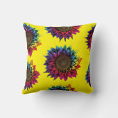 タイパーソナライズされた染料ひまわり装飾用クッション クッション (裏面)