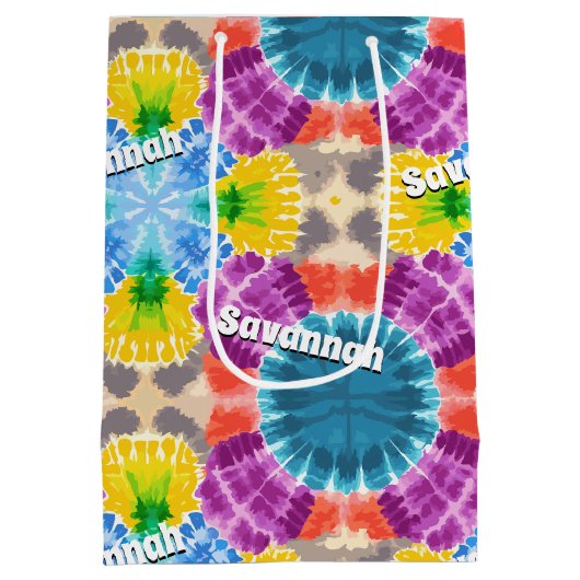 タイパーソナライズされた染料 ミディアムペーパーバッグ (裏面)