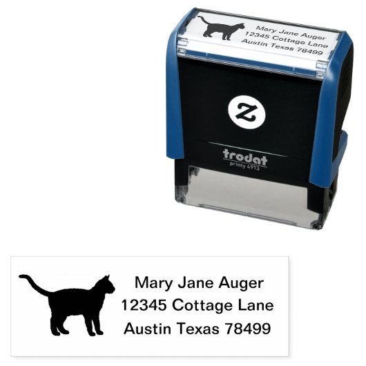 タイパーソナライズされた猫 セルフインキングスタンプ (インサイチュ)