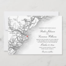 タイビーアイランドの地図 黒と白の結婚式