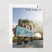 タイビーアイランドサインジョージア旅行 ポストカード (正面/裏面)