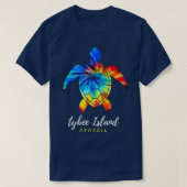 タイビーアイランドジョージアシーカメ絞り染め Tシャツ (デザイン正面)