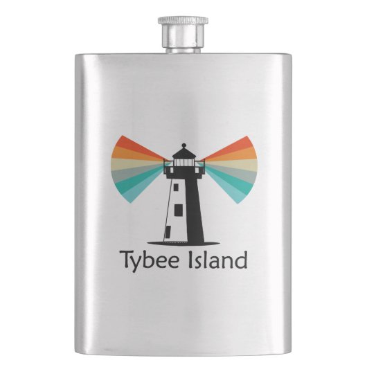 タイビーアイランドジョージアライトハウスレインボー フラスク (正面)