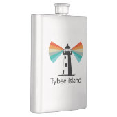 タイビーアイランドジョージアライトハウスレインボー フラスク (右)