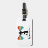 タイビーアイランドジョージアライトハウスレインボー ラゲッジタグ (正面縦)