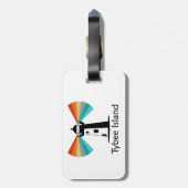 タイビーアイランドジョージアライトハウスレインボー ラゲッジタグ (裏面縦)