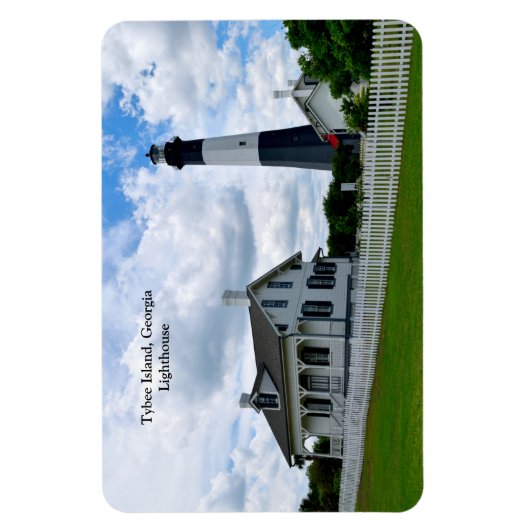 タイビーアイランドジョージアライトハウス マグネット (縦)
