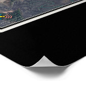 タイビーアイランドジョージア衛星ポスターマップ ポスター (角)