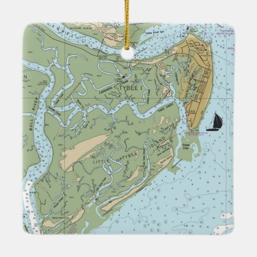 タイビーアイランドジョージア セラミックオーナメント (裏面)