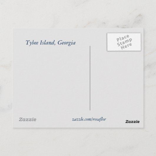 タイビーアイランドスイングポストカード ポストカード (裏面)