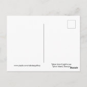 タイビーアイランドライトハウスジョージア州旗 ポストカード (裏面)