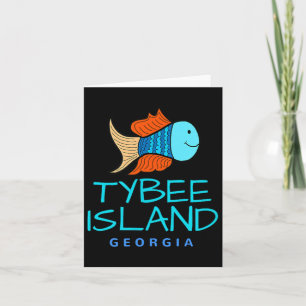 タイビーアイランド、釣りバケーション タイビー ジョージア Tシャツ カード
