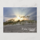 タイビー島の夕日，ジョージア ポストカード (正面)