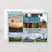 タイビー島の眺め、ジョージアはがき ポストカード (正面/裏面)