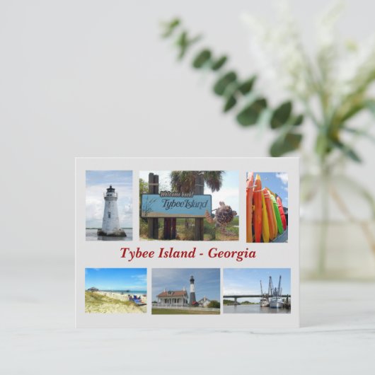 タイビー島,ジョージアはがき ポストカード (スタンド正面)