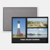 タイビー島，ジョージアはがき マグネット (正面/裏面)