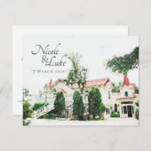 タイビー結婚島の礼拝堂 招待状 (正面/裏面)