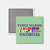 タイビー航海の島国旗 – 角磁石 マグネット (正面/裏面)