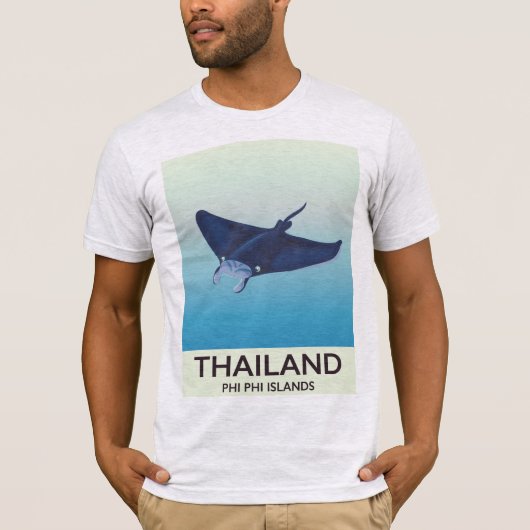 タイピピ諸島旅行ポスター Tシャツ (正面)
