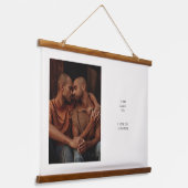 タイピモダンーカスタムター写真愛文字 吊り下げ型タペストリー (傾斜あり)