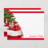 タイピング モノグラム クリスマス テンプレート 個人用 (正面/裏面)